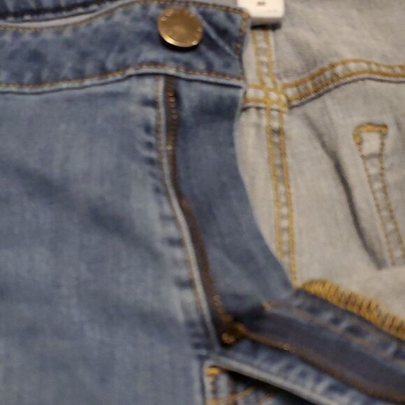 Lane Bryant womens 22 light blue mid rise girlfriend crop jeans - Picture 5 of 9